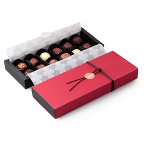 Boîte d'emballage cadeau alimentaire professionnelle boîte d'emballage de truffe au chocolat