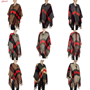 Casaco feminino caxemira caxemira, poncho lã xale capa