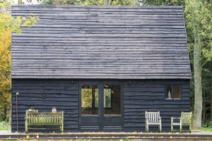 Eco friendly material log converted barn for living room - Product Image 3