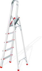 Escalera de Aluminio de Uso Doméstico de 2/3/4/5/6/7/8/9 Peldaños, Tipo <span class=keywords><strong>Lidl</strong></span> - Product Image 5