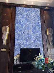 Pietra <span class=keywords><strong>naturale</strong></span> luminoso <span class=keywords><strong>blu</strong></span> lapis lazuli lastre di pietra per la villa decorazione - Product Image 6