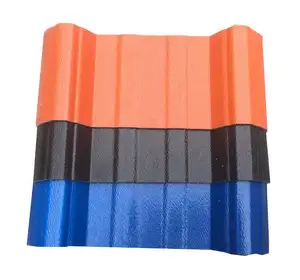 Rubber Roof Tiles / Green And Environment Friendly Interlocking Roof Shingles / Plastic Corrugated Fiberglass Roof Panels