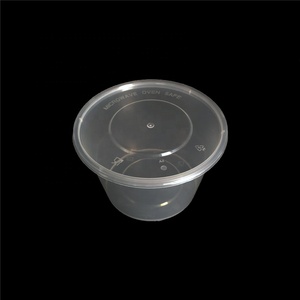 1000ml Rotondo Usa E Getta <span class=keywords><strong>Fast</strong></span> Food Contenitori Per Imballaggio, di Plastica Per Microonde Contenitori Di Stoccaggio Con Coperchio - Product Image 1