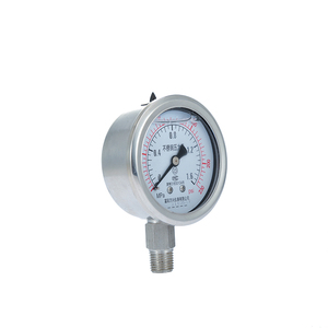 WXYB Y63BF 스테인리스 스틸 & 압력계 0-230psi 범위 1년 보증 압력 게이지 - Product Image 2