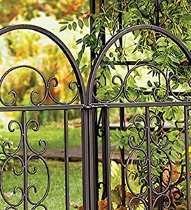Arco Decorativo de Metal Bronze para Jardim com Portão - Product Image 4