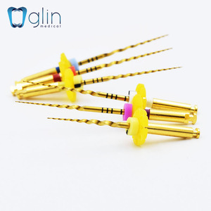 Glin Tandheelkundige Roterende Vijlen Super Goud Pro Nano Coating Hoge Flexibele Snij Endo Bestanden Wortelkanaalbehandeling