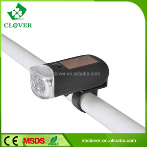 3 led <span class=keywords><strong>dynamo</strong></span> solaire rechargeable lumière de bicyclette - Product Image 2