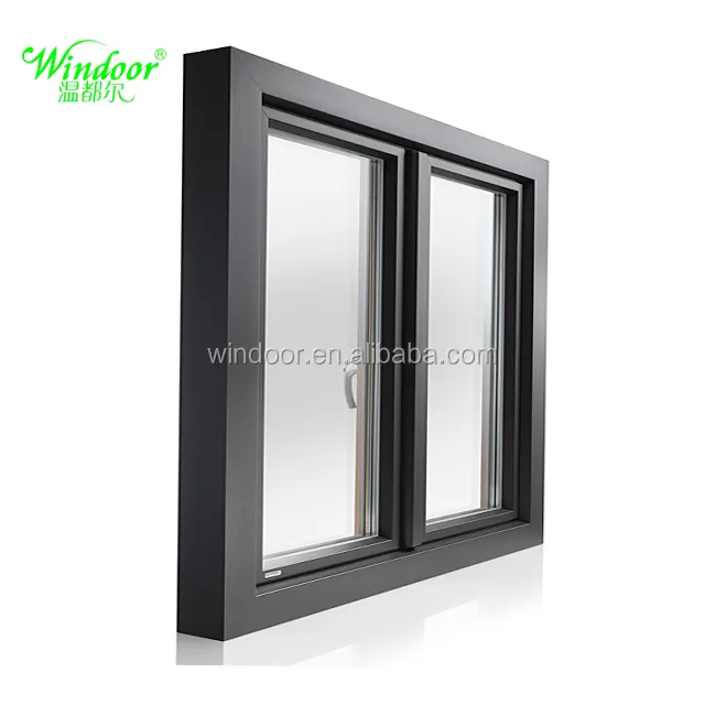 Fenêtre en aluminium à Double vitrage en verre pour mondiaux maison de campagne, maison de conteneur préfabriquée en aluminium matériel fenêtre