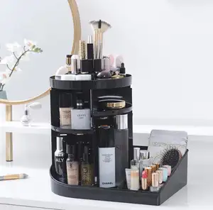 Tiroir à cosmétiques en plastique, rotatif à 360 degrés, rangement pour maquillage, offre spéciale