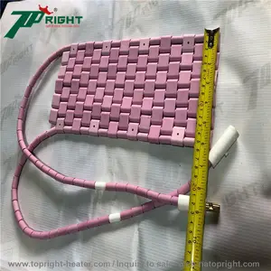 60V Fcp Resistant Flexible Ceramic Pad Heater Element For Pwht Pipe Heating In Heat Treatment