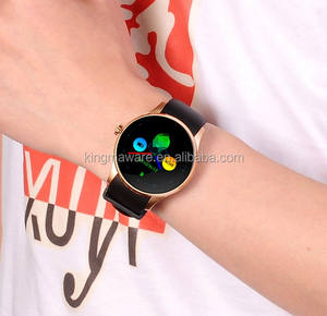 Impermeable reloj inteligente K88S ronda dial reloj de pulsera con tarjeta sim para ios y android pulsómetro - Product Image 5