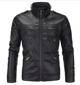 Herren Lederjacke China Lieferanten hochwertige Herren Schafs fell echte Lederjacke