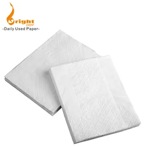 दोपहर के भोजन के पेपर नैपकिन सुंदर उभरा 1/4 मुड़ा रूमाल कागज