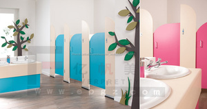 Vente chaude <span class=keywords><strong>maternelle</strong></span> meubles 's école kid cabinet de <span class=keywords><strong>toilette</strong></span> pas cher Partition de cabine - Product Image 4