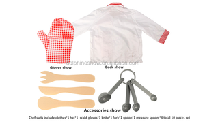 2016 de Halloween carnaval carácter cosplay Niños traje de <span class=keywords><strong>cocinero</strong></span> - Product Image 4
