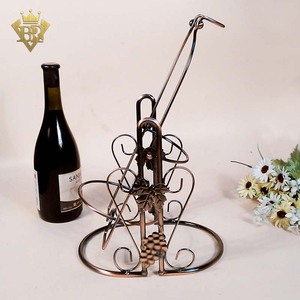 Giá Để Chai Rượu Vang Bằng Kim Loại, Giá Trưng Bày Cho Chai Đơn - Product Image 6