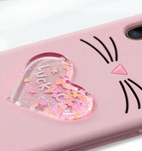 Quicksand <span class=keywords><strong>3d</strong></span> Silicone Gel Mèo May Mắn Vỏ Điện Thoại Đáng Yêu Cho <span class=keywords><strong>iPhone</strong></span> X - Product Image 4
