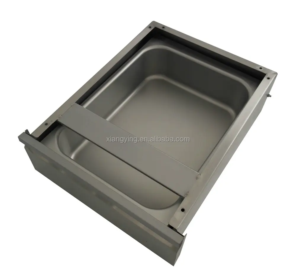 Stainless steel storage drawer with ball bearing drawer slid for work table or cabinets or sinks