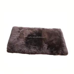 Pelo lungo vera pelliccia di agnello merino conciato pelle di montone sedia cuscino divano tappeto in pelle di montone