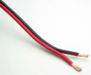 22 GA de rojo y negro Cable de altavoz Audiopipe 100 pies a casa de coche Cable de Audio de Cable de tierra