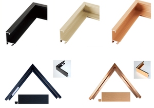 Cadre <span class=keywords><strong>photo</strong></span> en aluminium poli or, en extrudeuse d'aluminium, s'adapte au <span class=keywords><strong>dessin</strong></span> et au design - Product Image 4