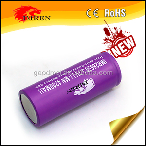 İMREN 26650 4200 mah 60A batterie/İmren 26650 cellule de batterie 26650 3.7 v icr 18650 li-ion - Product Image 4