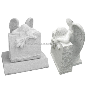 <span class=keywords><strong>Monument</strong></span> funéraire en pierre sculptée à la main, pierre tombale en marbre, statue d'ange - Product Image 6