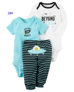 12.4 gros Bébé Fille Garçon ensembles de vêtements Nouveau-Né Bébé Vêtements 3-pièces Body Pantalon Ensemble - Product Image 4