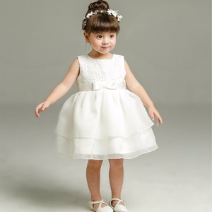 <span class=keywords><strong>Robe</strong></span> d'été en Tulle blanche pour petites filles, tenue de princesse, de fête, baptême, pour enfants, Boutique, vente en gros - Product Image 1