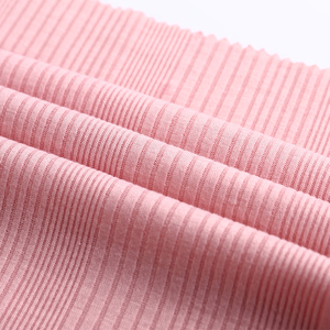 Phổ Biến Nhất <span class=keywords><strong>Polyester</strong></span> Không Thường Xuyên Sườn Vải Viscose Đồng Bằng 5% <span class=keywords><strong>Spandex</strong></span> Vải Cho Xà Cạp - Product Image 5