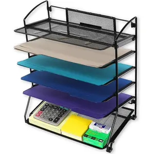 Neues Design Mesh Desk File Organizer 6 Ebenen Document Letter Tray Organizer