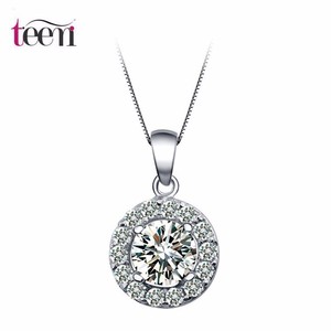 Teemi Aliexpress calientes de la venta de Hearts & Arrows cortan calidad superior de 0,6 quilates Sona colgante, collar de diama - Product Image 1