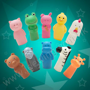 la costumbre de los animales para la educación de la familia y de plástico de fieltro títeres de dedo - Product Image 1