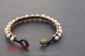 Perla de la manera pulsera de belleza venta de wholse cuentas blancas pulseras de la <span class=keywords><strong>amistad</strong></span> de la armadura - Product Image 2