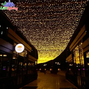 5*5m warm white christmas led decorative serial fairy curtain light