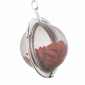 Té herramientas de acero inoxidable Cadena de manejar Mesh Tea bola infusor - Product Image 3