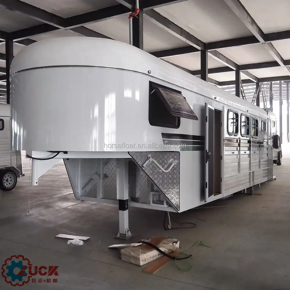 High quality china gooseneck horse trailer in line with ADR