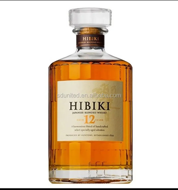 Стеклянная бутылка для виски 750 мл с акриловой и Пробковой Крышкой