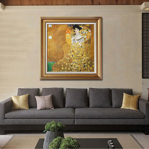 <span class=keywords><strong>Reproduction</strong></span> sur toile de la célèbre peinture à l'huile murale de <span class=keywords><strong>Gustav</strong></span> <span class=keywords><strong>Klimt</strong></span>, représentant un portrait d'expressionnisme - Product Image 4