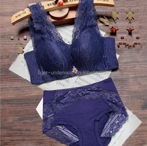 2018 hot verkoop comfortabele breedte kant riem diepe v sexy nieuwe beha panti foto