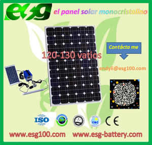 120 W el panel solar Monocristalino de Alta eficiencia, mono panel solar para uso doméstico - Product Image 1