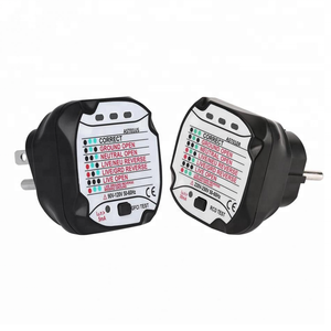 Testador de tomada, testador de tomada da ue, plug automático de circuito elétrico, polaridade, detector de tensão, plugue de parede, disjuntor localizador - Product Image 1