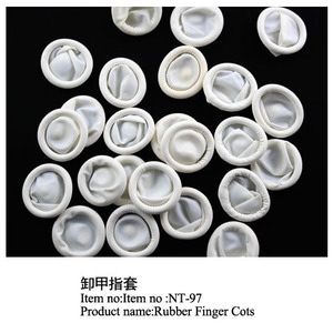 <span class=keywords><strong>Blanco</strong></span> herramientas de cuidado de uñas libre de polvo antiestático de goma dedo cuna establece - Product Image 1
