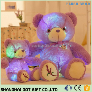 Füllte Bunte LED-Licht Plüsch Schöne Teddybär Puppe Geschenk Baby Spielzeug kinder geschenk - Product Image 4