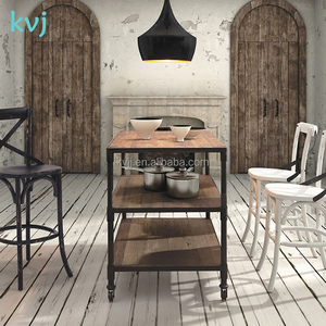 Estante de exhibición <span class=keywords><strong>industrial</strong></span> de <span class=keywords><strong>madera</strong></span> <span class=keywords><strong>y</strong></span> <span class=keywords><strong>hierro</strong></span> KVJ-7459 - Product Image 5