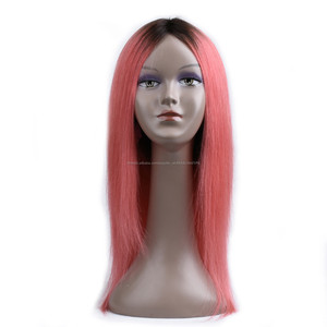 <span class=keywords><strong>Ali</strong></span> baba express ombre rose de cheveux humains pleine perruque de lacet avec des cheveux de bébé naturel perruques - Product Image 2