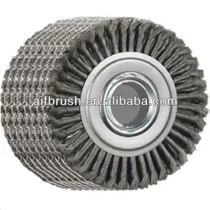 12 inch Circular Twist Roller Wire Brush for Twist Knot Type