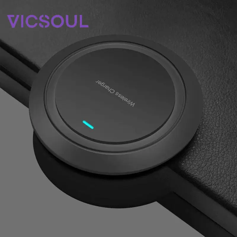 VICSOUL QI Wireless Charger For iPhone 8/X/XR/XS/MAX Samsung Galaxy S9 S8 S7 S6 Standard 5W Wireless Charging Pad