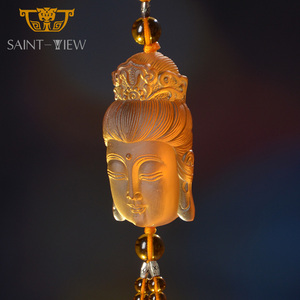 เครื่องประดับแขวนรถรูปพระโพธิสัตว์กวนอิม ทำด้วยมือ เป็นมิตรกับสิ่งแวดล้อม พิมพ์ลายด้วยแสงยูวี พร้อมคริสตัล - Product Image 4