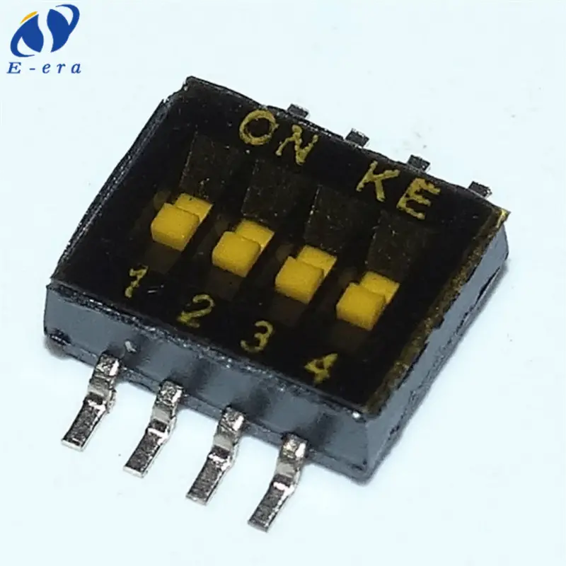 4 in 1 diseqc dip switch rotativo DSHP04TSGER 8 bit SMD 1.27mm